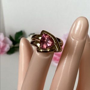 14k, PINK TOURMALINE RING